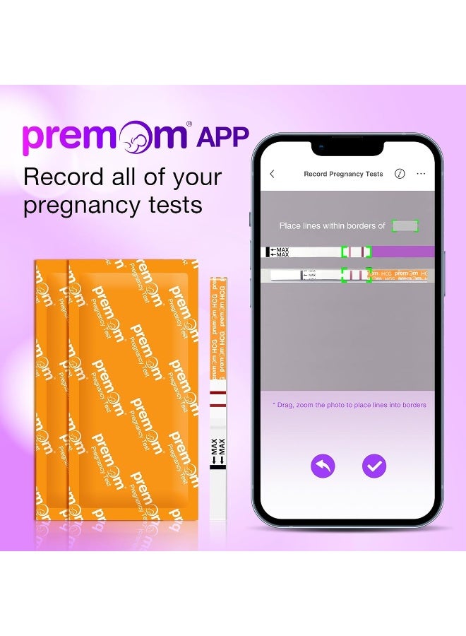 Premom Pregnancy Test Strips - 30-Pack Individually Wrapped Pregnancy Test Kit - Image 5